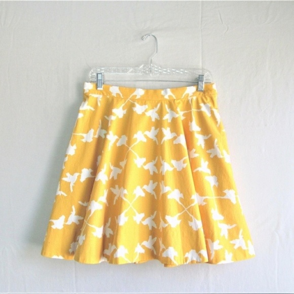 SOLD Anthropologie Charlotte Yellow  Skirt - Picture 1 of 4